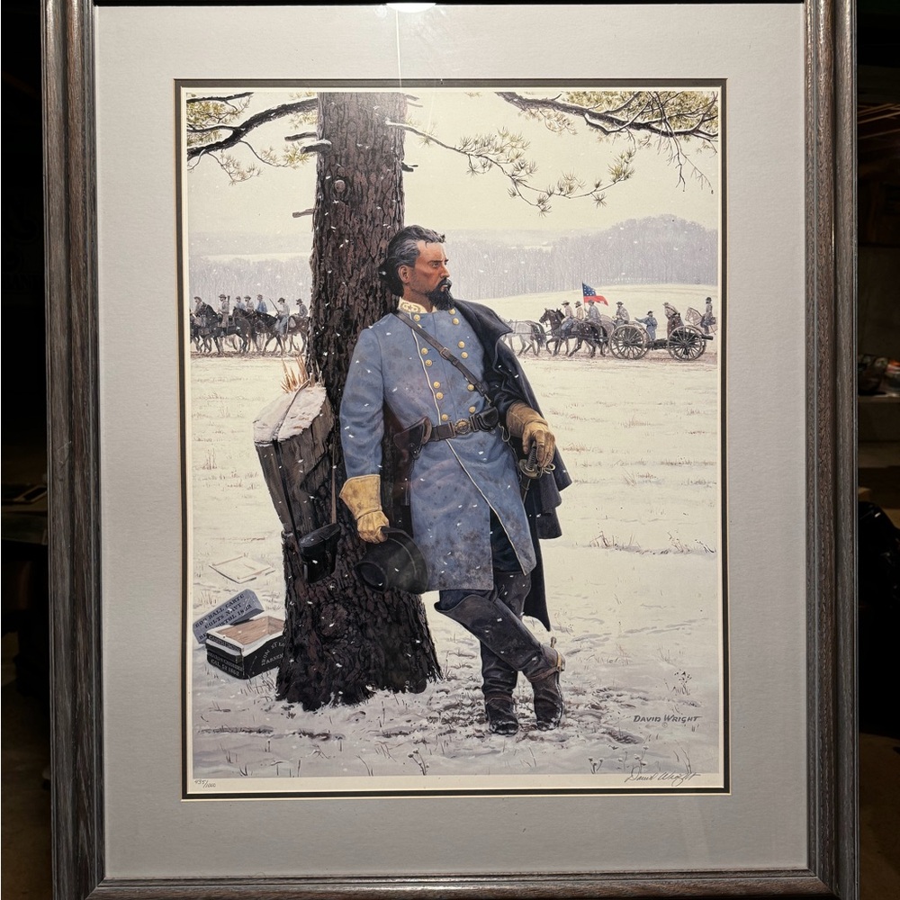 435/1000 David Wright Nathan Bedford Forrest Framed Print w/Cert of Authenticity